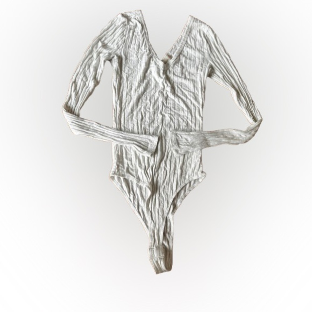 Stylish White Textured Altar’d State Blouse - Size XS